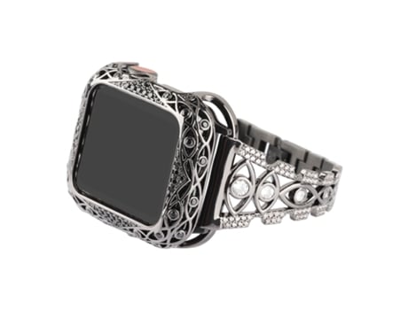 Correa de reloj inteligente Copper Eye Metal para Apple Watch Series 9, 8 y 7 41 mm / SE 3 y SE 2 y 6 y SE y 5 y 4 40 mm / 3 y 2 y 1 38 mm (Negro)