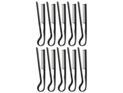 2026 10 Pentes de Cabelo em Forma de V para Estilismo com Dentes Redondos Resistentes Ao Calor para Alisamento e Penteado