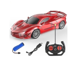 2026-coche De Control Remoto Recargable 1:18 Con Material Abs Y Silicona, Funciones De Avance/retroceso Y Giro, Rango 30m