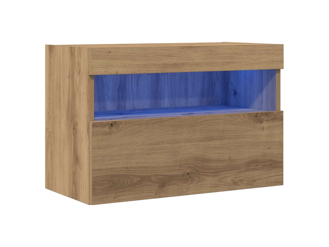 Maison Exclusive - Mueble De Tv Montado En La Pared Roble Artisan 60 X 30 X 40 Cm