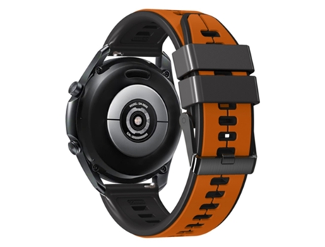Correa de Silicona 20mm liberación rápida para Huami Amazfit GTS4 Mini/GTS3/GTS2 2E - naranja/negro