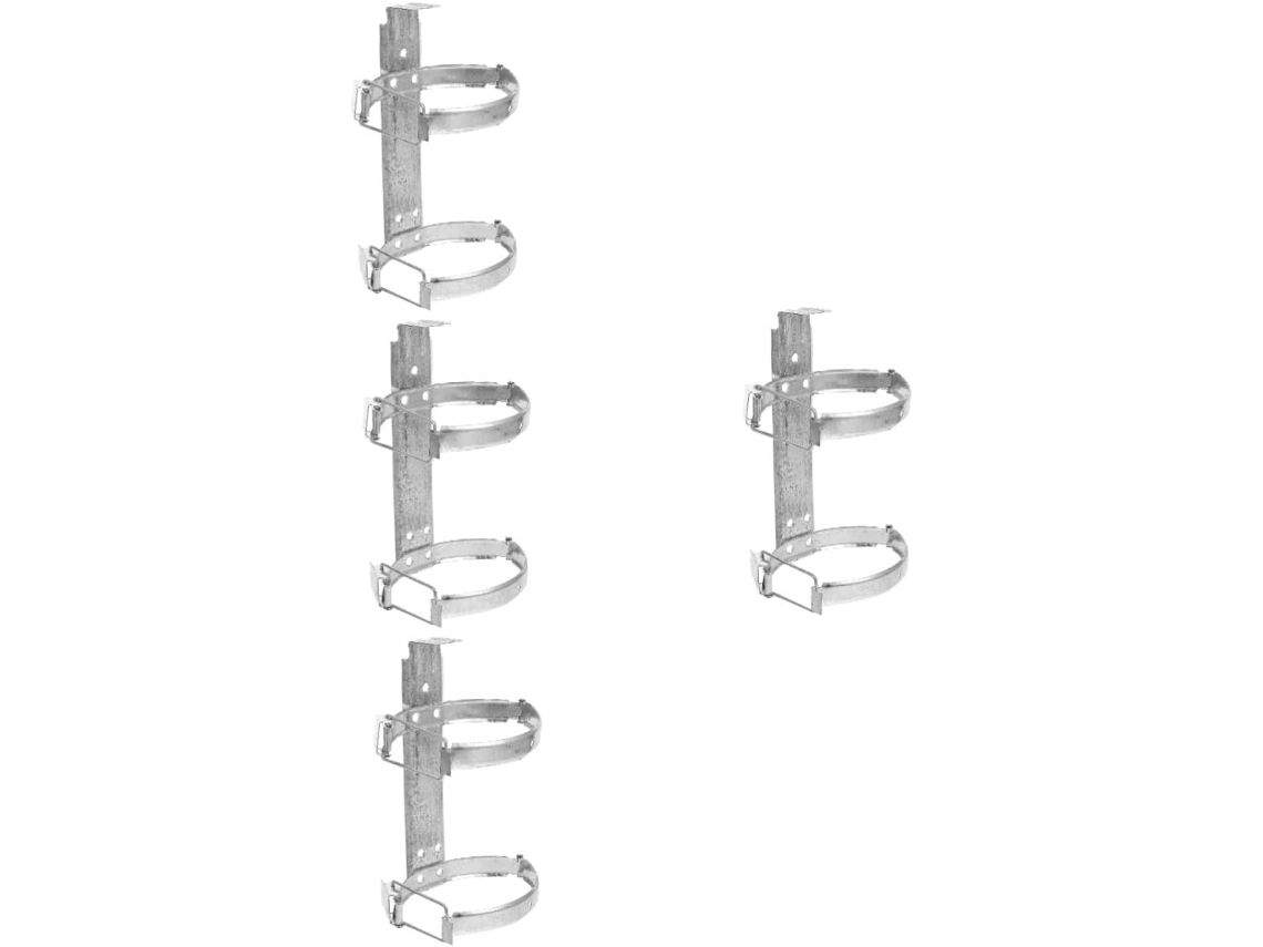 Soporte De Pared De 4 Piezas Para Extintores: Práctico Y Seguro Para El Hogar.