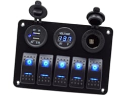 Panel De Interruptores Combinado Para Embarcaciones Con Dos Puertos