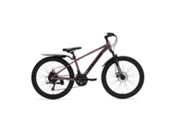 Bicicleta infantil Generation GT100 de 24 pulgadas, color morado, con guardabarros.