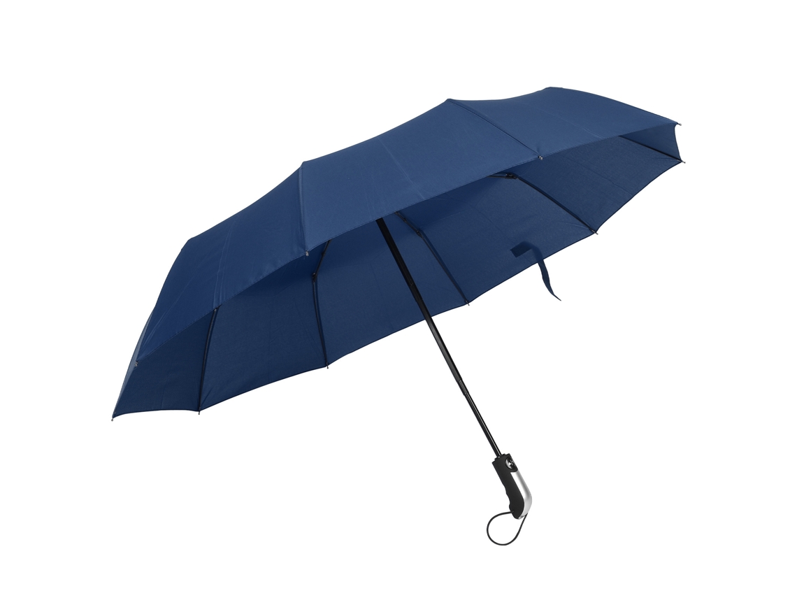 Paraguas Automático Plegable Compacto Acero Negro Uv Protección Lluvia Sol Viaje Empresa Azul Oscuro