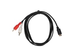 Cabo 4 Pin Para 2 Rca Macho Adaptador Divisor Y Para Dvd, Camcorder, Stb, Vcr 1.5m/4.9ft