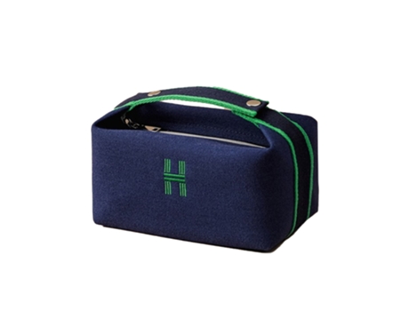 Bolsa De Lona Portátil Simple, Bolsa De Almacenamiento Impermeable Y A Prueba De Polvo, Azul Oscuro ZMDECQNA