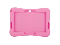Funda de silicona con soporte para tableta Samsung de 10,1 pulgadas, resistente a caídas, color rosa dorado claro