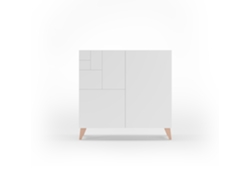 Zapatero HERDASA Bergen Blanco (87 x 90 x 27 cm)