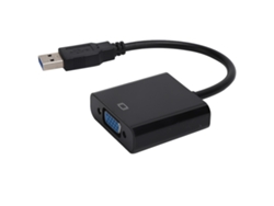 Conversor Usb3.0 Para Vga 5gbps Hd 1080p Adaptador Câble Placa De Vídeo Externa Preto