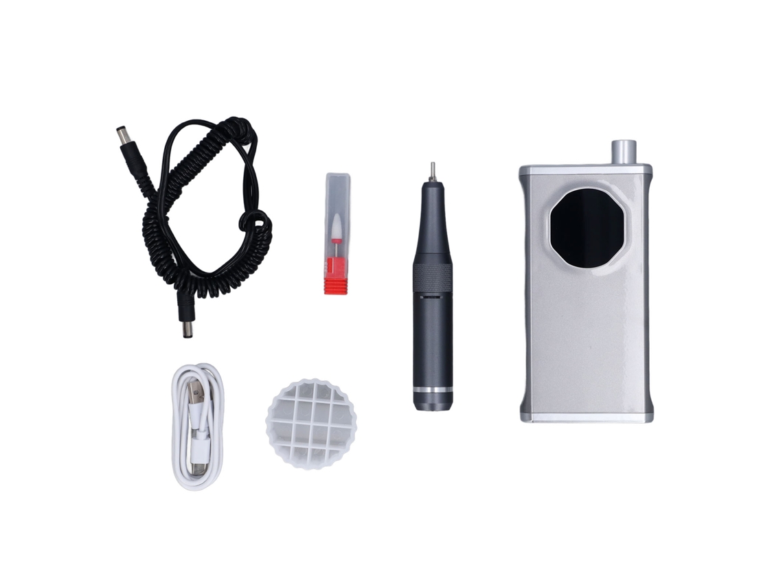 Kit Profesional De Taladro Para Uñas De 40000 Rpm, Recargable, Portátil Y Multifuncional.