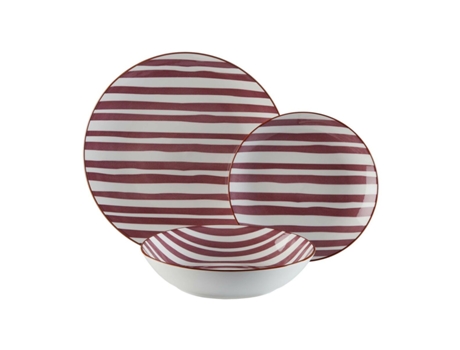 Set de Vajilla VERSA Venecia (Marrón - Porcelana - 18 Piezas)