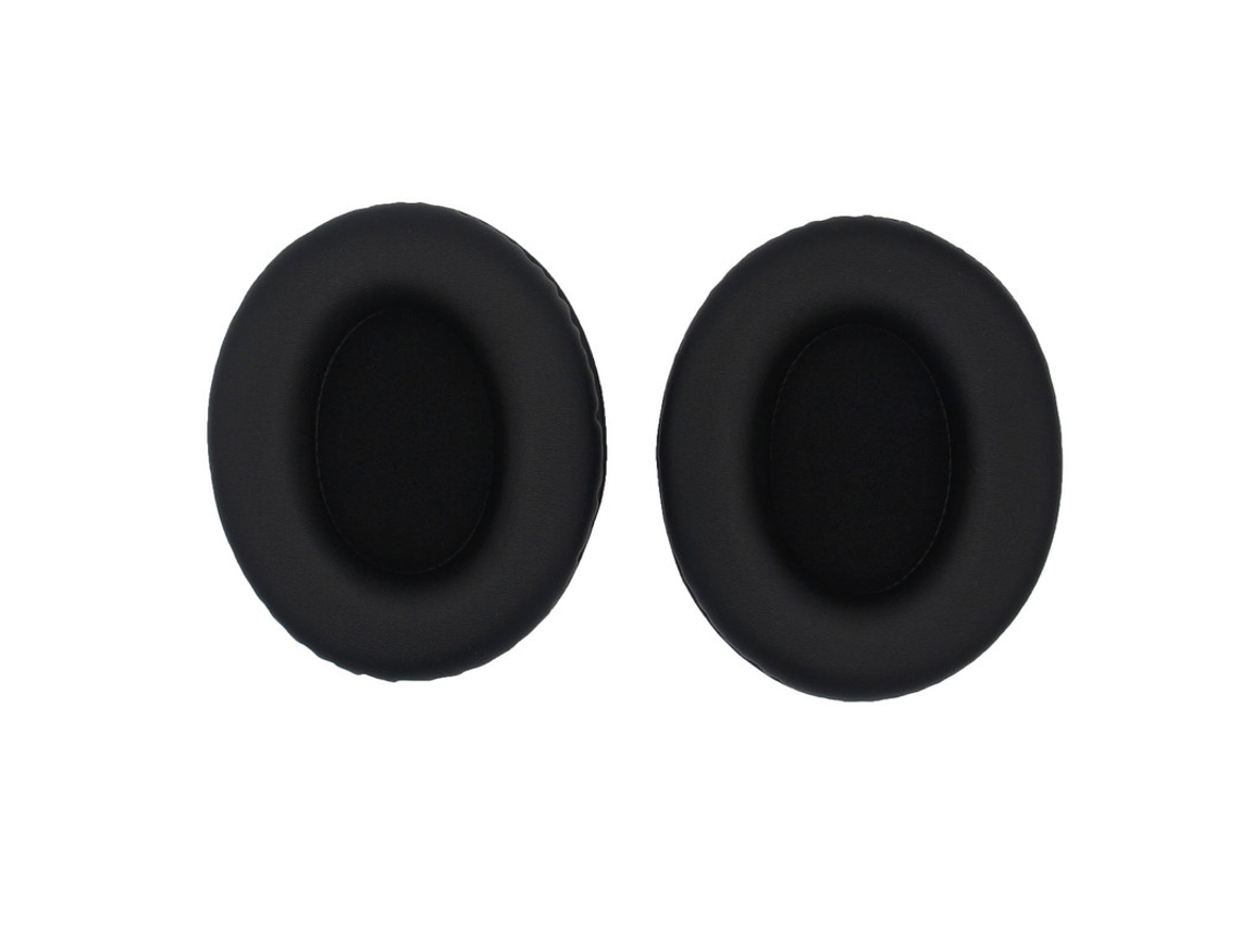 Almohadillas ovaladas premium Szsmart de 110 x 90 mm de cuero proteico, color negro (