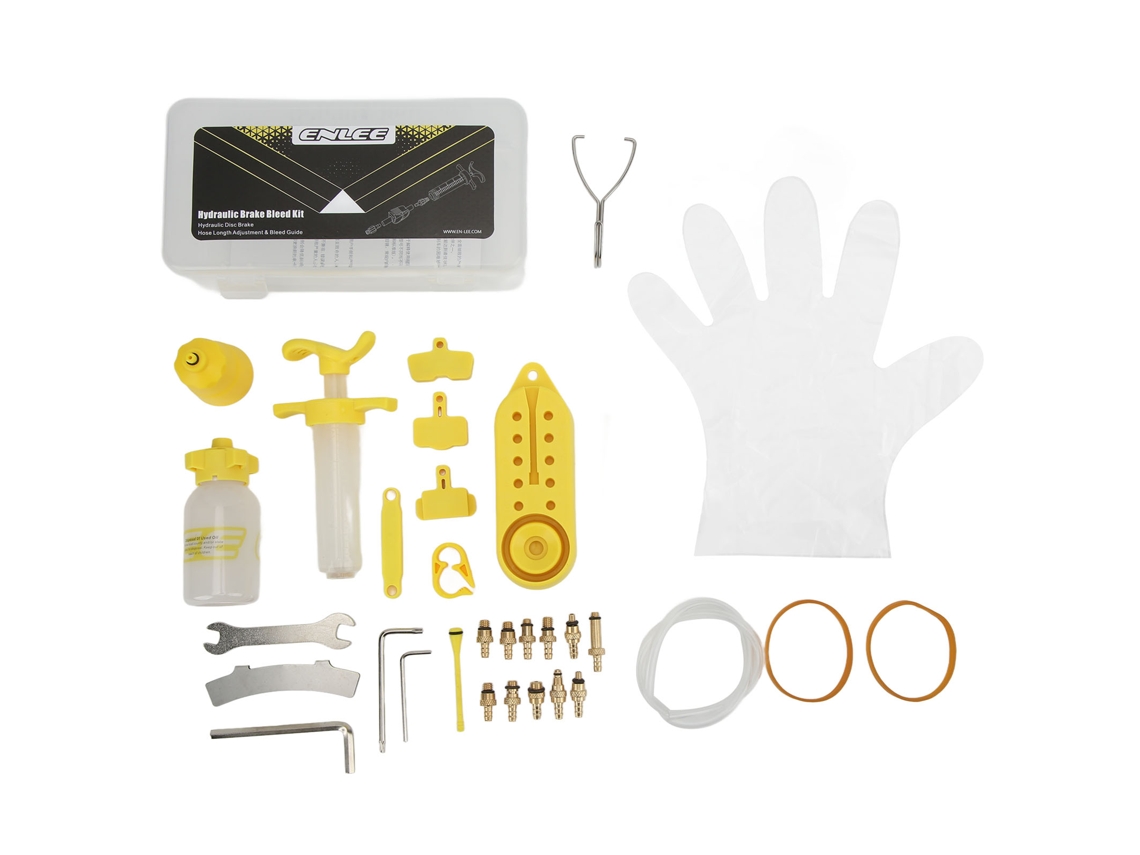 Kit De Purga De Frenos Hidráulicos Para Bicicletas Con Herramientas De Reparación Shimano, Sram Y Magura