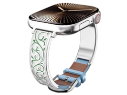 Pulsera de silicona negra con hebilla para Apple Watch de 40/41/42/38 mm XIAOMOYU