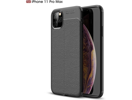 Carcasa iPhone 11 Pro Max Rugged Leather Negro