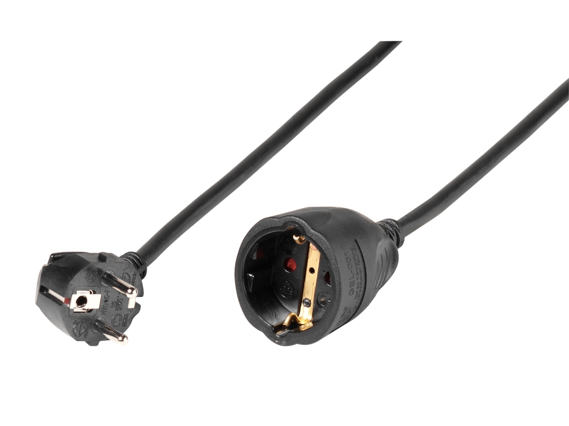 Alargador 6T VIVANCO 1T M-F 3M (Negro)