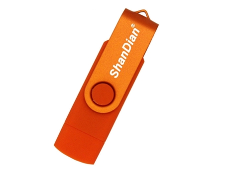 Pen USB SLOWMOOSE Almacenaje Externo de Alta Velocidad Otg (Naranja - 64GB)