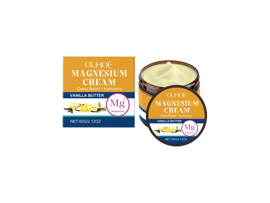 Crema de vainilla con magnesio para un alivio muscular rápido