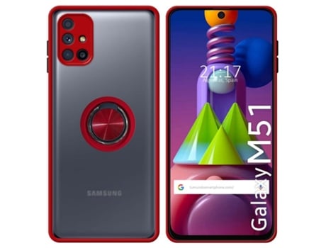 Carcasa Samsung Galaxy M51 TUMUNDOSMARTPHONE Anillo Rojo