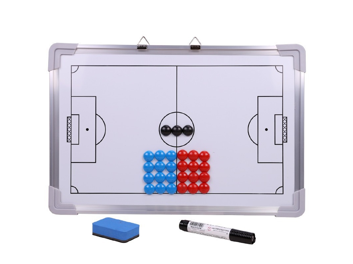 Pizarra magnética de aleación de aluminio para entrenamiento de fútbol, portapapeles táctico para entrenadores Digitallab 30 x 45 cm