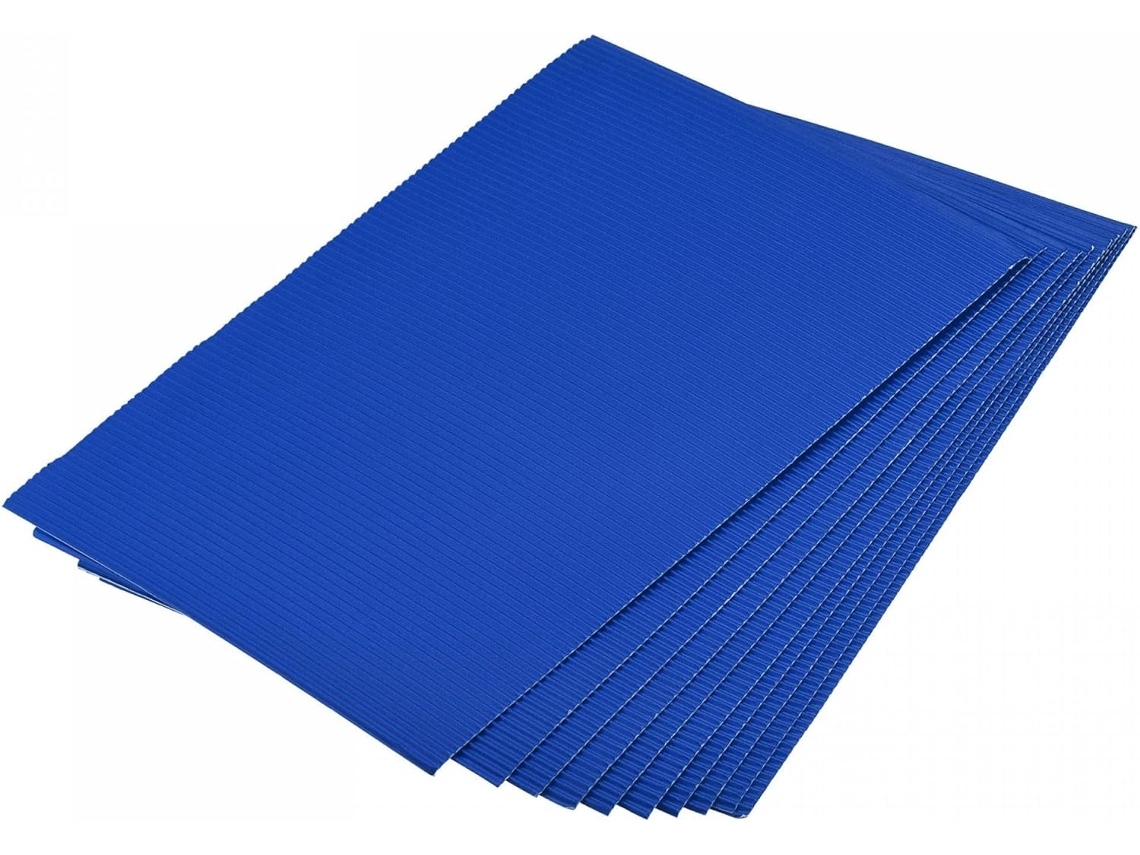 25 Láminas De Cartón Corrugado, 11,8 Pulgadas X 7,87 Azul Oscuro, Para Aficionados Al Bricolaje.