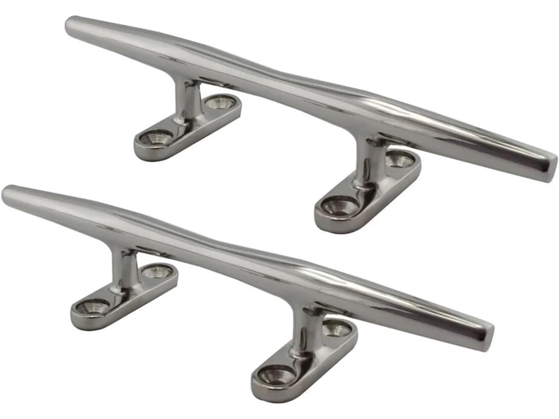 Piezas Aisi 316 Pont De Bateau En Acier Inoxydable Creux Base Ouverte Taquet Affleurant D'amarrage