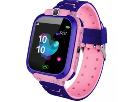 Relógio infantil rosa smartwatch camara fotográfica faz y recebe chamadas telefónicas sms