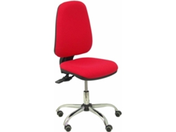 Silla de Escritorio Operativa PIQUERAS Y CRESPO Socovos Rojo con ruedas de parqué (Tejido)