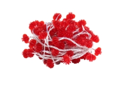 Guirnalda De Luces Led Rojas Estilo Farolillo Chino, Pvc Impermeable, 3 M, 20 Luces Para Jardines, Año Nuevo.