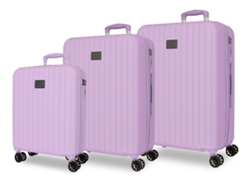Juego de maletas MOVOM Timber Lilac (53x78x31cm 128l)