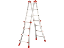 Hailo-7516-151-Escalera aluminio telescópica multiposición ProfiStep Multi (4x3 peldaños)