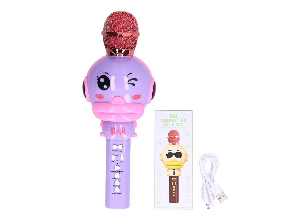 Walshlxq-juguetes De Karaoke Inalámbricos De Mano Con Grabación Para Fiesta Cantar Regalos De Cumpleaños Para Niños