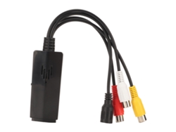 Conversor Rac Para Interface Multimídia Hd 1080p Av Com Cabo De Alimentação Usb Plug And Play