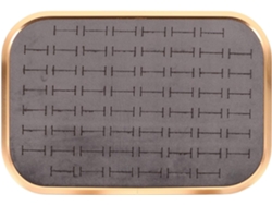 Elegante Versátil Bandeja Rectangular Terciopelo Joyas 60 Compartimentos Guardar Anillos Colgantes Ideal Hogar