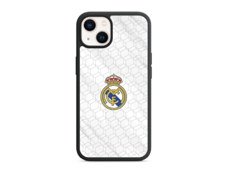 Funda PHONECASES3D iPhone 13 - Oficial Real Madrid (Piel Sintética - Negro)
