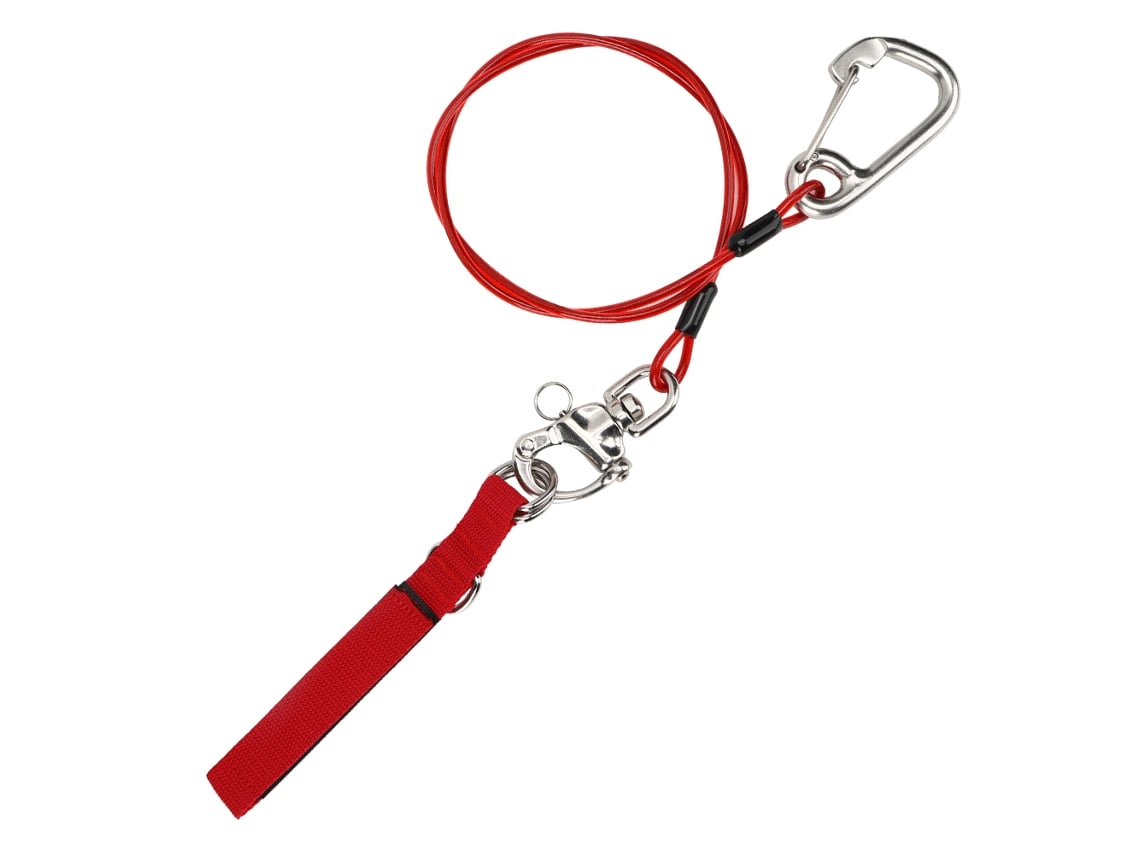 2026-cuerda De Seguridad Para Buceo Libre De Acero Inoxidable 316 Con Brazalete Lifeline Seguro Para Bucear