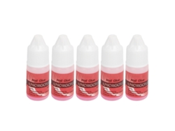 Omni-5pcs Pegamento Para Uñas De Pincel Fino Secado Rápido Adhesivo Para Artículo De Uñas Y Piedras Preciosas