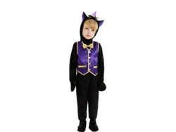 Disfraz de Gatito en traje con capucha y pajarita para bebé y niño