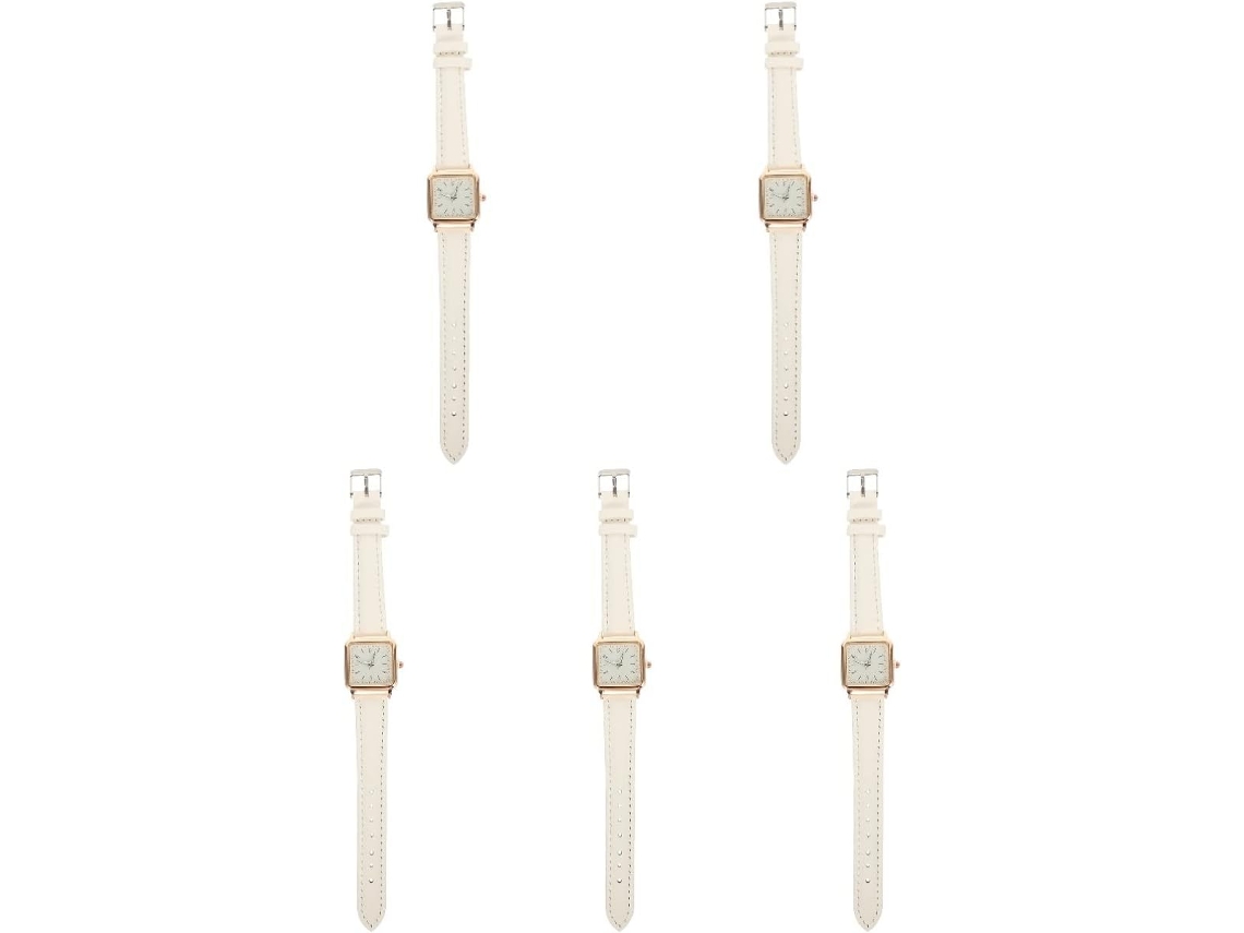 Conjunto 2 Relojes Pulsera Cuarzo Mujer Estilo Casual Luminosos Correas Imitación Cuero