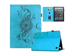 Funda de piel con estampado de mandala y ranuras para tarjetas, compatible con Amazon Fire HD 8 (2020) Vledary (2022)