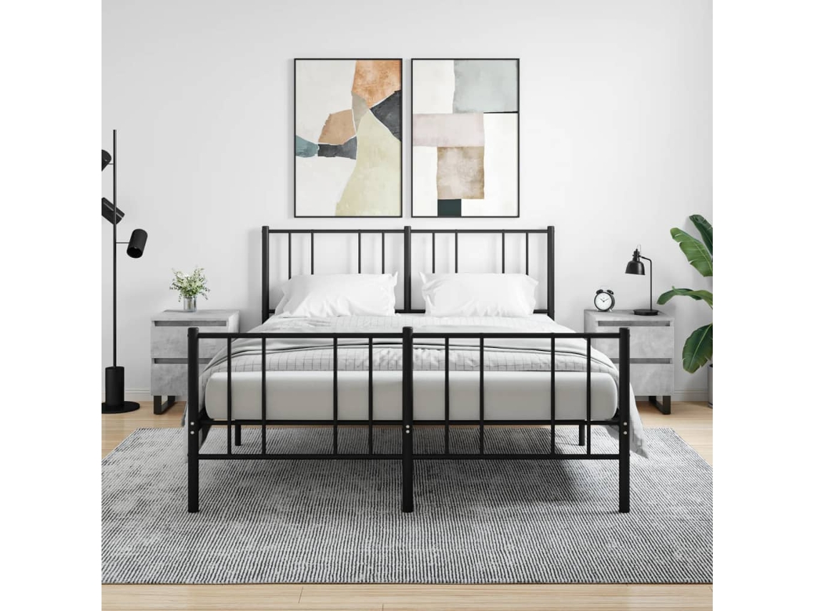 Mesitas de Noche 2 Pzs Derivados de Madera Gris Cemento