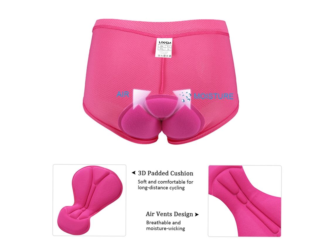 Braguitas De Ciclismo Para Mujer (2 Unidades) Con Relleno De Gel 3d.