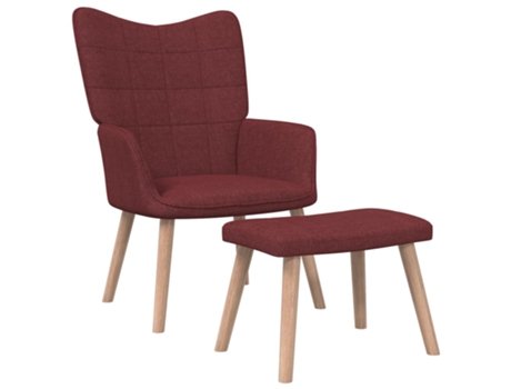 Silla de relajación VIDAXL Rojo Tela (61.5x69x95.5 cm)