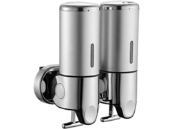 Dispensador De Jabón Doble De Pared, De Acero Inoxidable, 500 Ml X2, Para Hoteles, Restaurantes Y Baños.