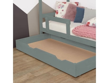 Cajón de cama BUDDY 90 x 160 - BENLEMI verde salvia