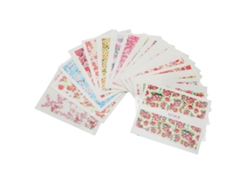 Pegatinas De Uñas Con Estampado Floral Para Transferencia Al Agua (24 Hojas) Para Mujeres Y Niñas.