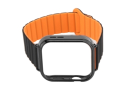 Correa magnética de silicona negra para reloj, compatible con Watch Fit 3 Orange