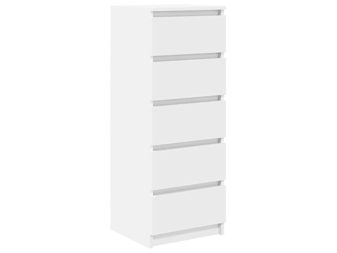 Maison Exclusive - Aparador Con Cajones Blanco 37,5x35x99 Cm Madera De Ingeniería