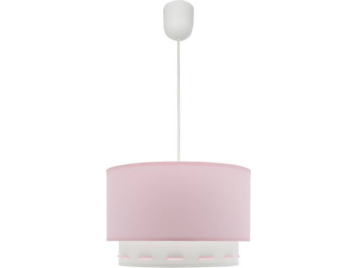 Lámpara de Techo FABRILAMP Trazos (Rosa - E27 - Máx. 60W - Tela)
